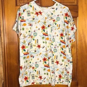 Beach Bear scrub top size medium Scrubs of Key West . Minor flaw